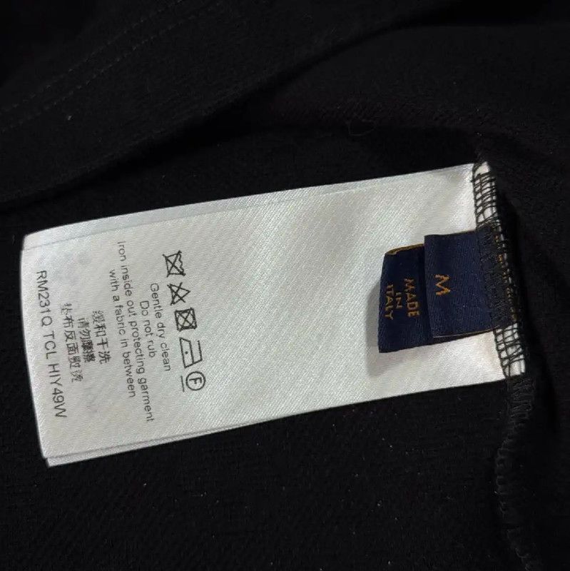 Louis Vuitton Louis Vuitton Black Leather T-Shirt for Women 0089 Size M / US 6-8 / IT 42-44 - 9 Thumbnail
