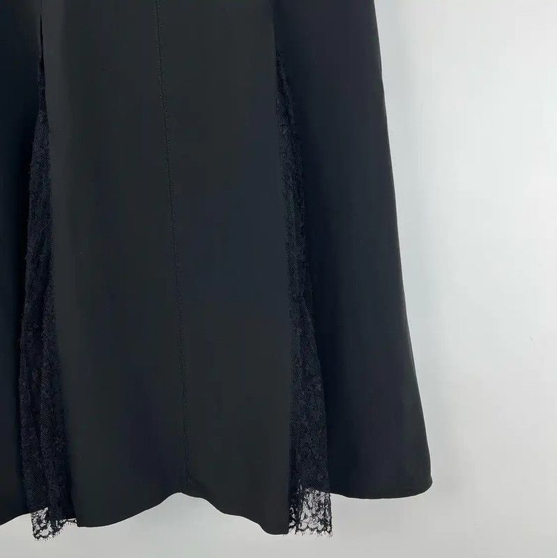 Louis Vuitton Louis Vuitton Black Cotton Midi Skirt for Women 0089 Size 23" - 8 Thumbnail