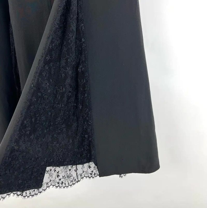 Louis Vuitton Louis Vuitton Black Cotton Midi Skirt for Women 0089 Size 23" - 3 Thumbnail