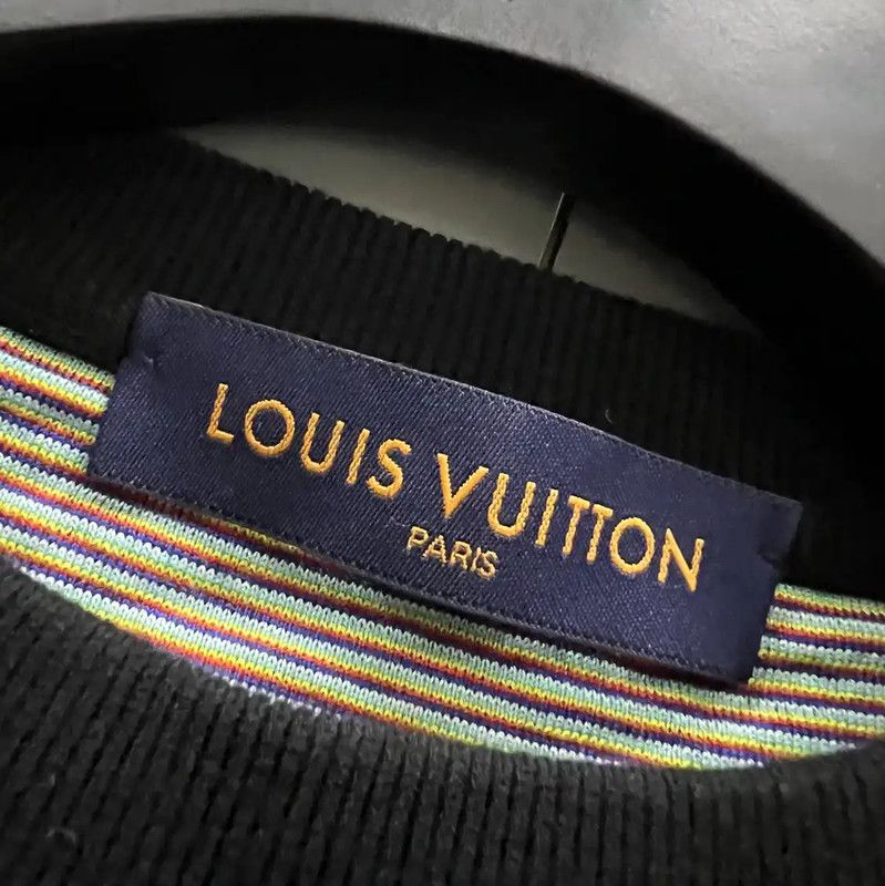 Louis Vuitton Louis Vuitton Black Wool Long Sleeve Sweatshirt 0089 Size XS / US 0-2 / IT 36-38 - 2 Thumbnail