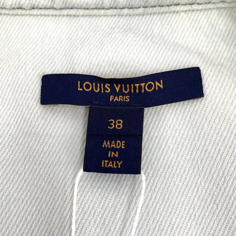 Louis Vuitton Louis Vuitton Light Blue Cotton Dress for Women 0089 Size S / US 4 / IT 40 - 6 Thumbnail