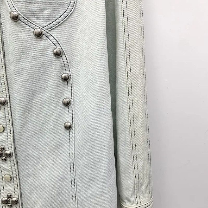 Louis Vuitton Louis Vuitton Light Blue Cotton Dress for Women 0089 Size S / US 4 / IT 40 - 4 Thumbnail