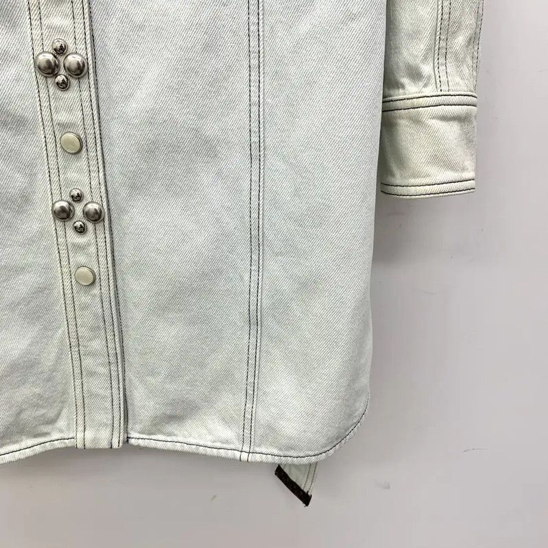 Louis Vuitton Louis Vuitton Light Blue Cotton Dress for Women 0089 Size S / US 4 / IT 40 - 5 Thumbnail