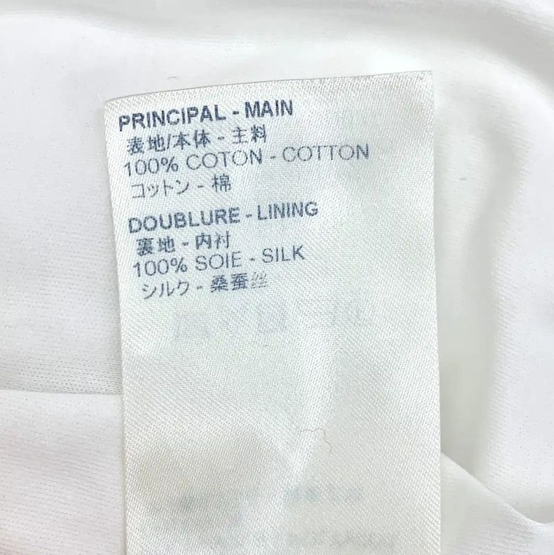 Louis Vuitton Louis Vuitton White Cotton Women's Dress 0089 Size XS / US 0-2 / IT 36-38 - 7 Thumbnail