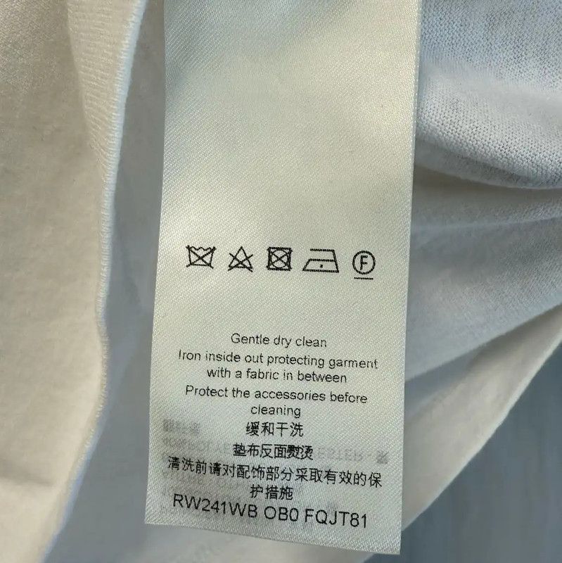 Louis Vuitton Louis Vuitton Women's White Cotton T-Shirt 0089 Size XS / US 0-2 / IT 36-38 - 5 Thumbnail