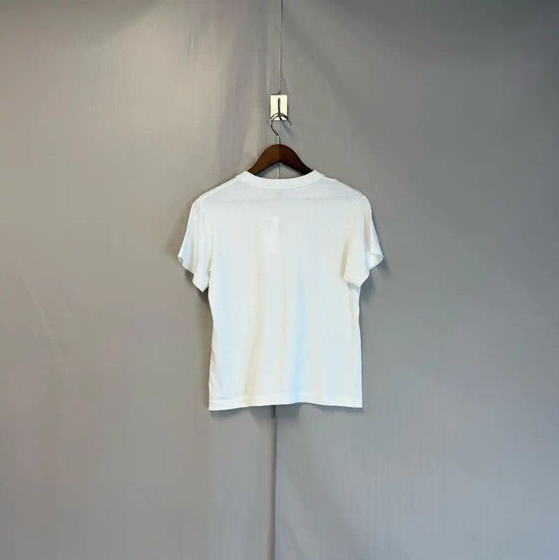 Louis Vuitton Louis Vuitton Women's White Cotton T-Shirt 0089 Size XS / US 0-2 / IT 36-38 - 2 Thumbnail