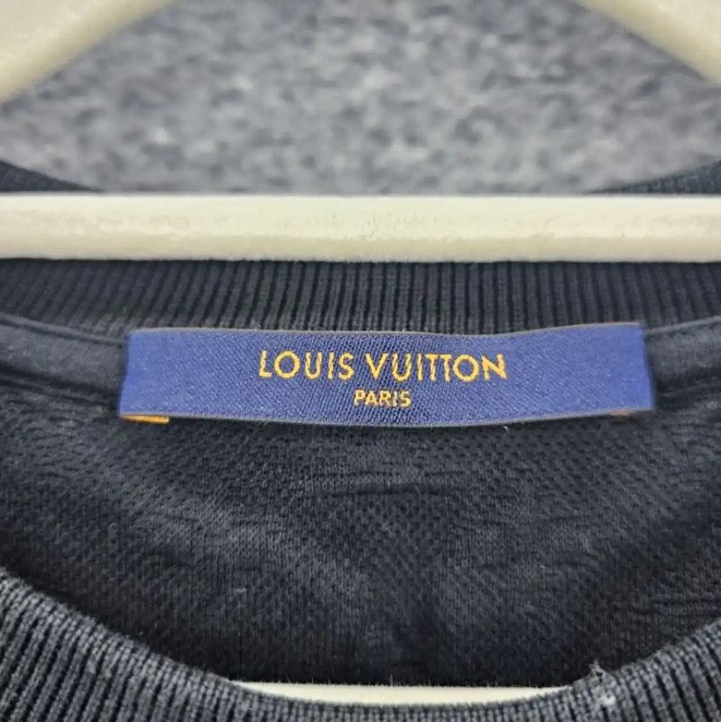 Louis Vuitton Louis Vuitton Black Cotton T-Shirt Size L 0089 Size L / US 10 / IT 46 - 7 Thumbnail