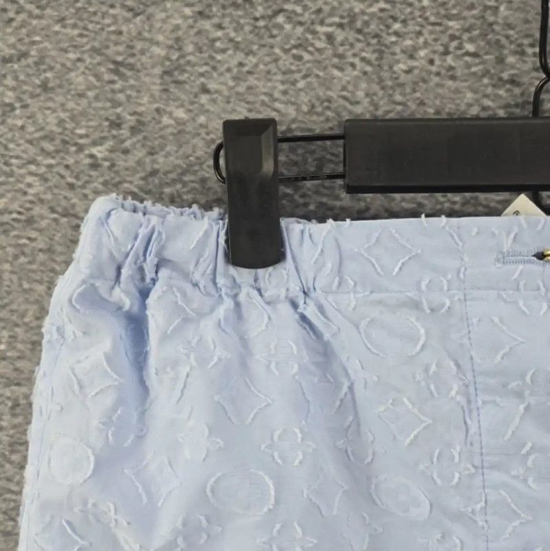 Louis Vuitton Louis Vuitton Blue Cotton Women's Shorts 0089 Size 28" / US 6 / IT 42 - 3 Thumbnail