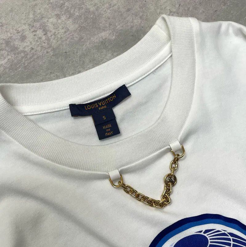 Louis Vuitton Louis Vuitton Women's Crop T-Shirt in White 0089 Size S / US 4 / IT 40 - 4 Thumbnail