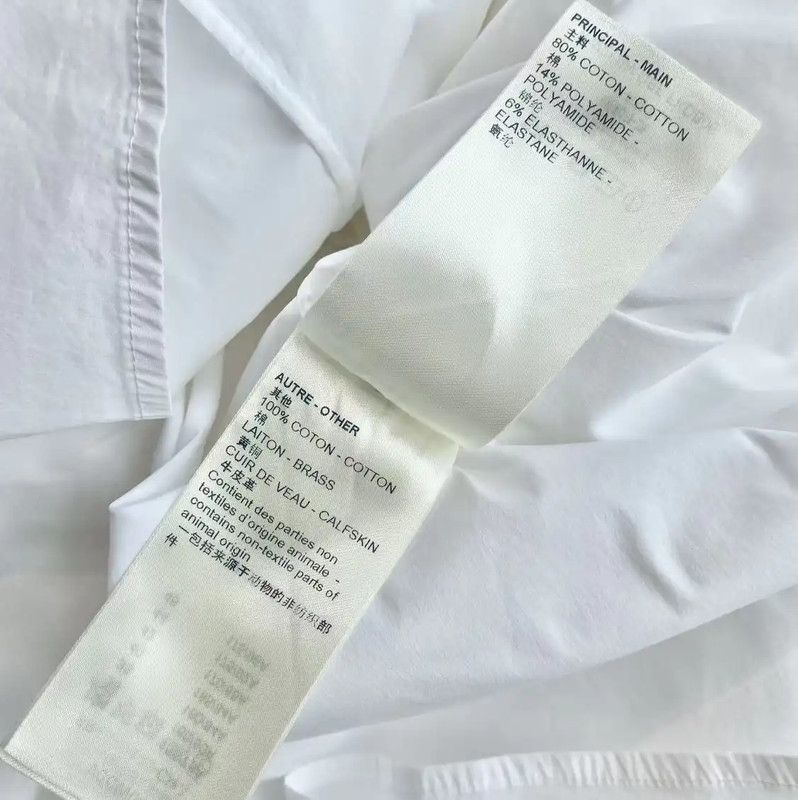 Louis Vuitton Louis Vuitton White Cotton Dress for Women 0089 Size ONE SIZE - 6 Thumbnail