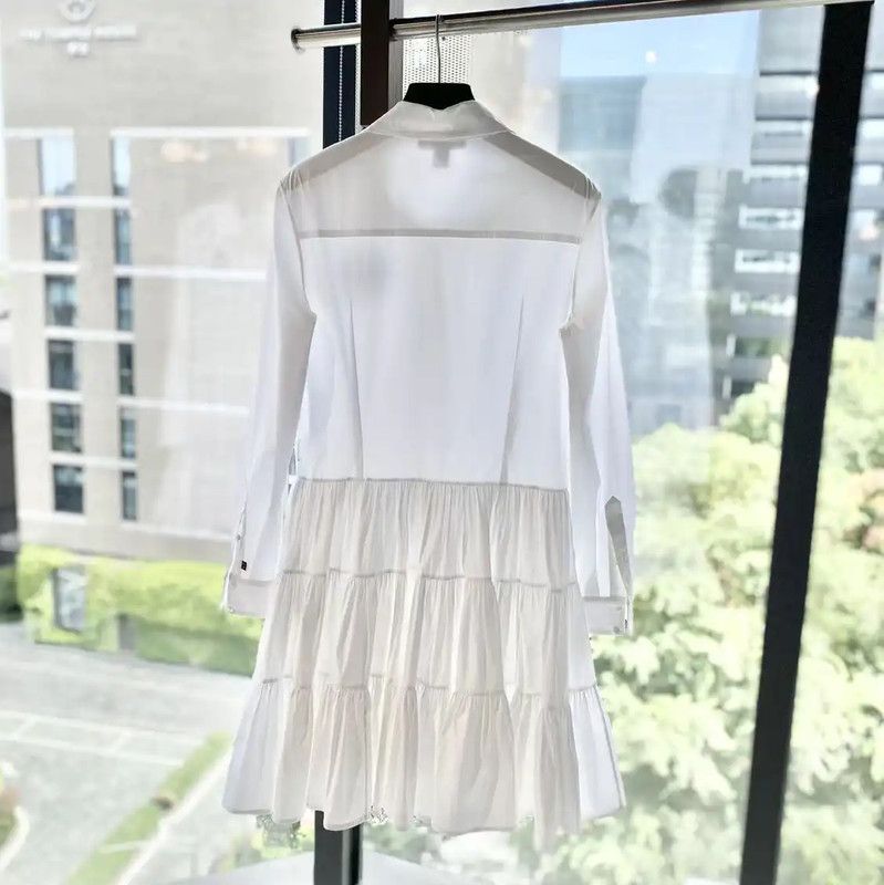 Louis Vuitton Louis Vuitton White Cotton Dress for Women 0089 Size ONE SIZE - 2 Thumbnail