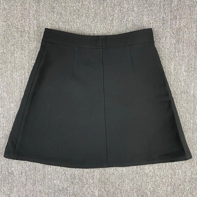 Louis Vuitton Louis Vuitton Black Wool Women's Skirt 0089 Size 24" / US 00 / IT 34 - 2 Thumbnail