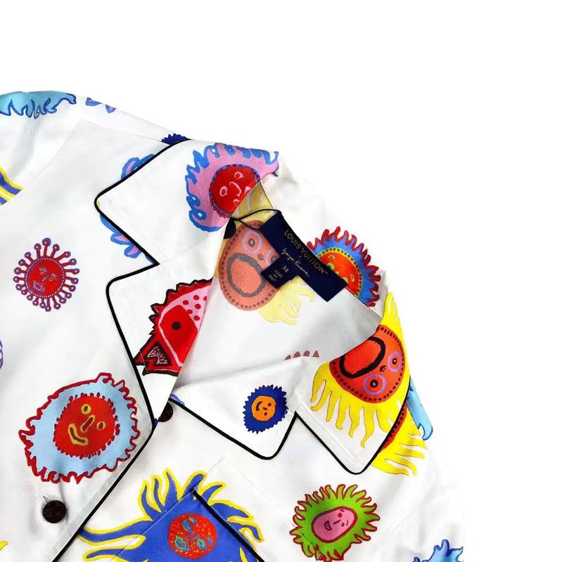 Louis Vuitton Louis Vuitton Colorful Silk Women's Shirt 0089 Size ONE SIZE - 2 Thumbnail