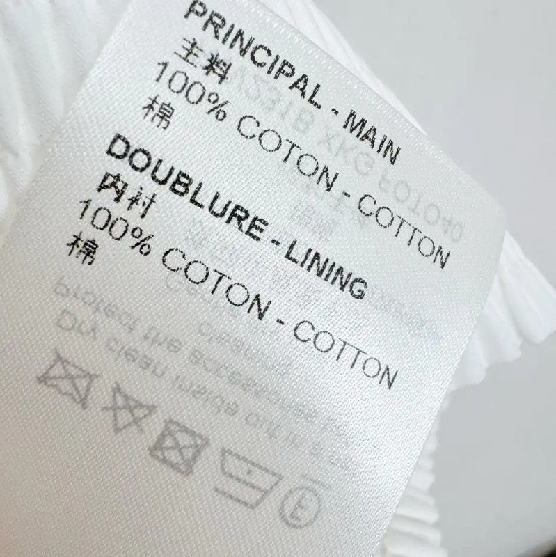 Louis Vuitton Louis Vuitton Women's White Summer Short Sleeve Shirt 0089 Size XS / US 0-2 / IT 36-38 - 5 Thumbnail
