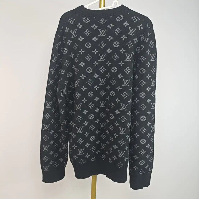 Louis Vuitton Louis Vuitton Black Cashmere Knit Sweater 0089 Size L / US 10 / IT 46 - 5 Thumbnail