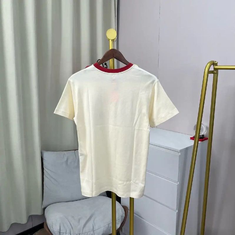 Louis Vuitton Louis Vuitton Beige Cotton Women's T-Shirt 0089 Size XS / US 0-2 / IT 36-38 - 2 Thumbnail