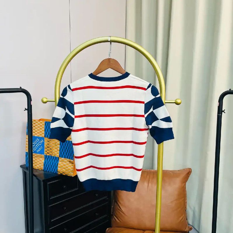 Louis Vuitton Louis Vuitton Striped Silk Women's T-Shirt 0089 Size XS / US 0-2 / IT 36-38 - 2 Thumbnail