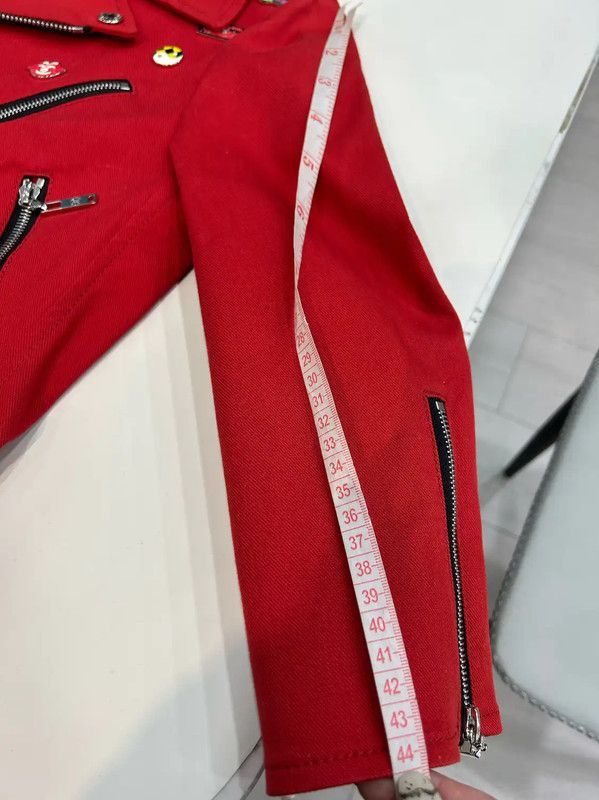 Louis Vuitton Louis Vuitton Red Spring Autumn Collar Jacket 0089 Size S / US 4 / IT 40 - 8 Thumbnail