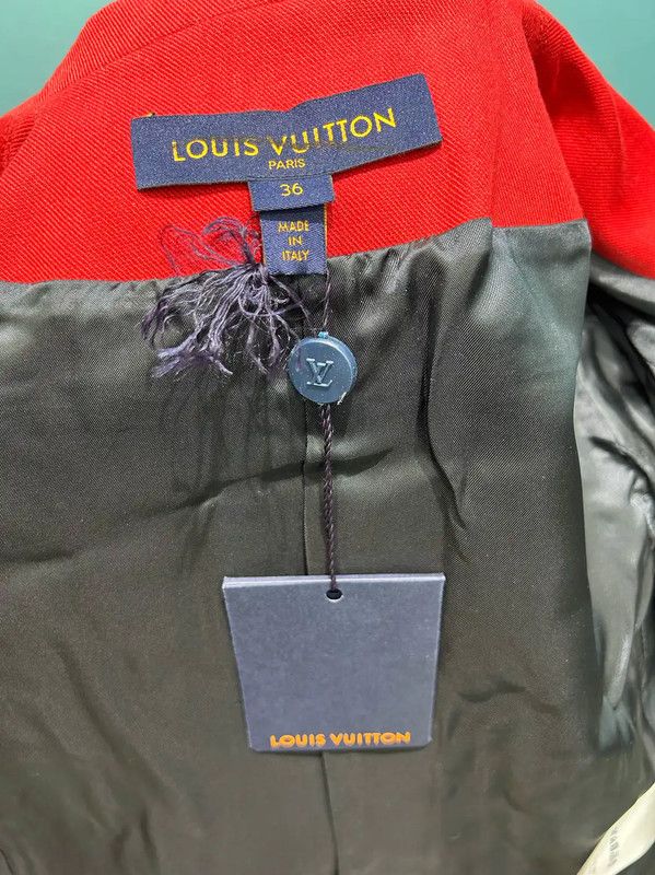 Louis Vuitton Louis Vuitton Red Spring Autumn Collar Jacket 0089 Size S / US 4 / IT 40 - 7 Thumbnail