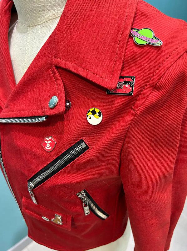 Louis Vuitton Louis Vuitton Red Spring Autumn Collar Jacket 0089 Size S / US 4 / IT 40 - 3 Thumbnail