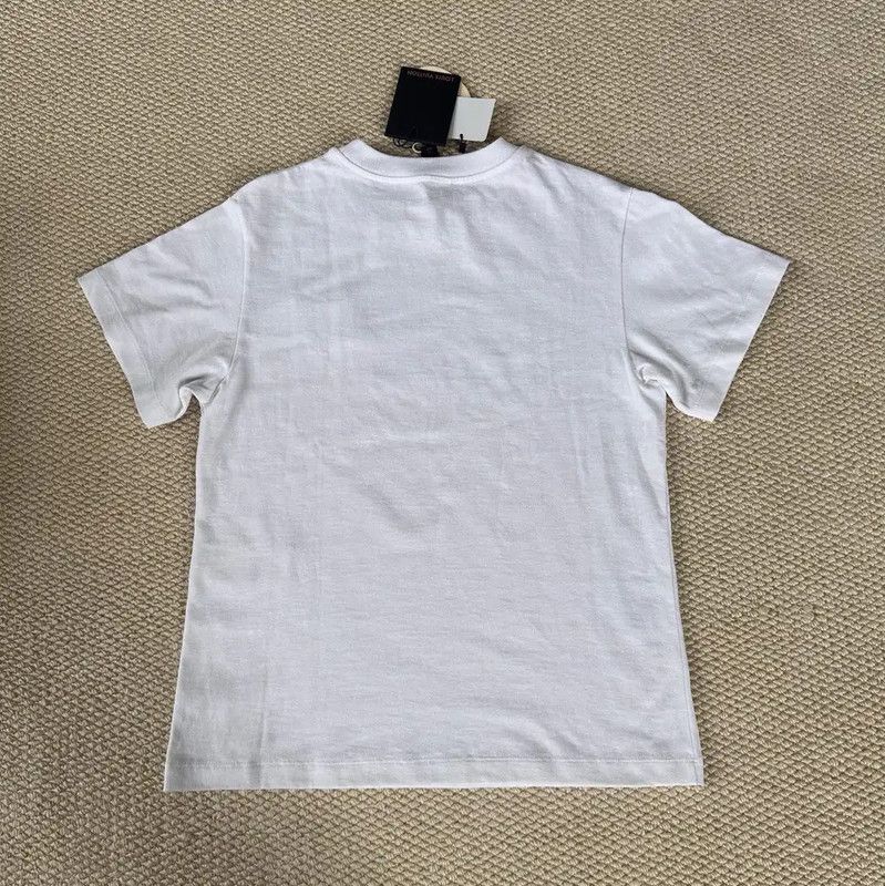 Louis Vuitton Louis Vuitton White Cotton Women's T-shirt 0089 Size S / US 4 / IT 40 - 2 Thumbnail