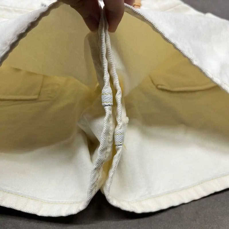 Louis Vuitton Louis Vuitton Women's Cream Cotton Shorts 0089 Size 36" / US 14 / IT 50 - 4 Thumbnail