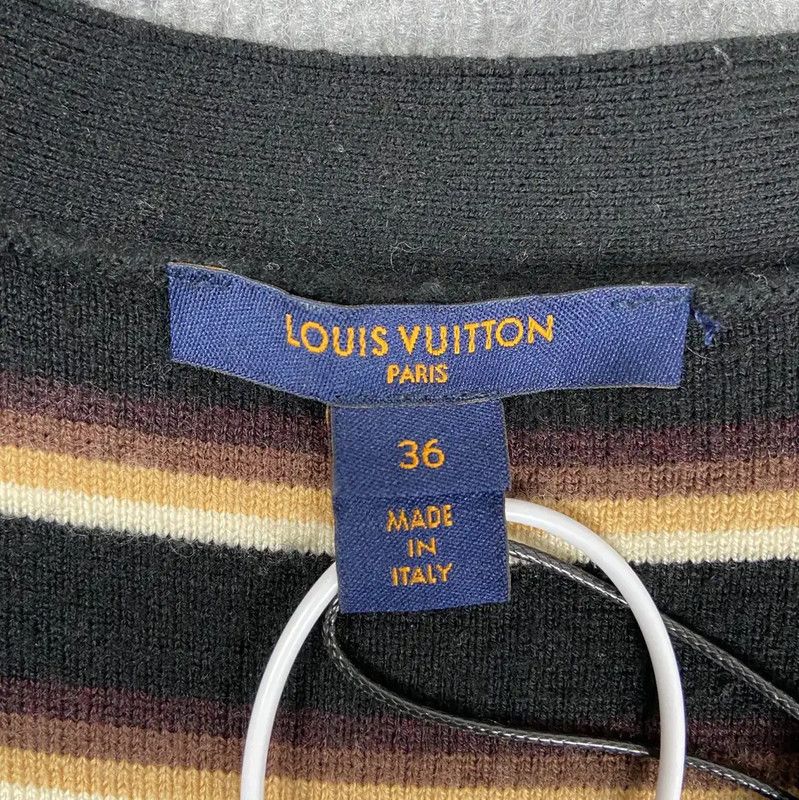 Louis Vuitton Louis Vuitton Black Wool Knitted Women's Vest 0089 Size S / US 4 / IT 40 - 4 Thumbnail