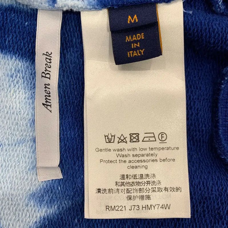 Louis Vuitton Louis Vuitton Blue Cotton Hoodie for Women 0089 Size M / US 6-8 / IT 42-44 - 6 Thumbnail
