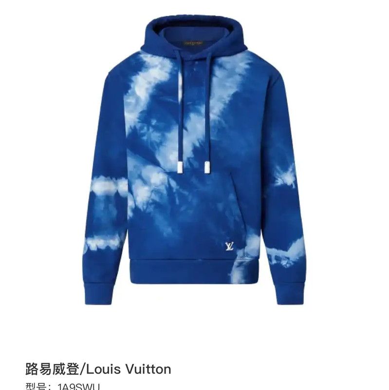 Louis Vuitton Louis Vuitton Blue Cotton Hoodie for Women 0089 Size M / US 6-8 / IT 42-44 - 9 Thumbnail