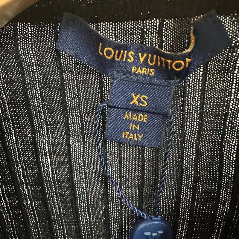 Louis Vuitton Louis Vuitton Black Wool Knit Top XS Size 0089 Size XS / US 0-2 / IT 36-38 - 3 Thumbnail