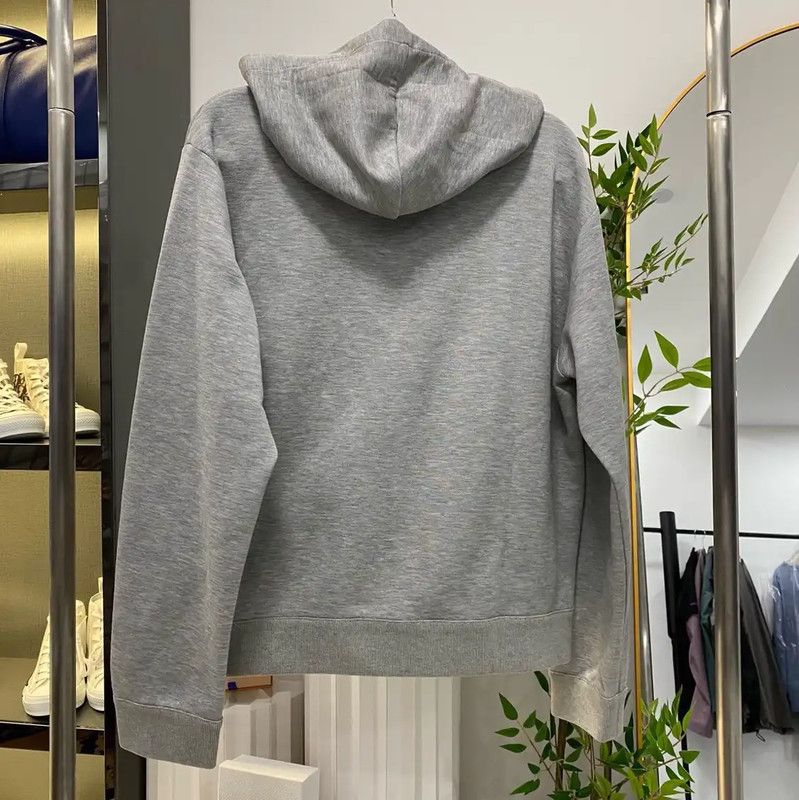 Louis Vuitton Louis Vuitton Gray Womens Hoodie with Logo Print 0089 Size M / US 6-8 / IT 42-44 - 2 Thumbnail
