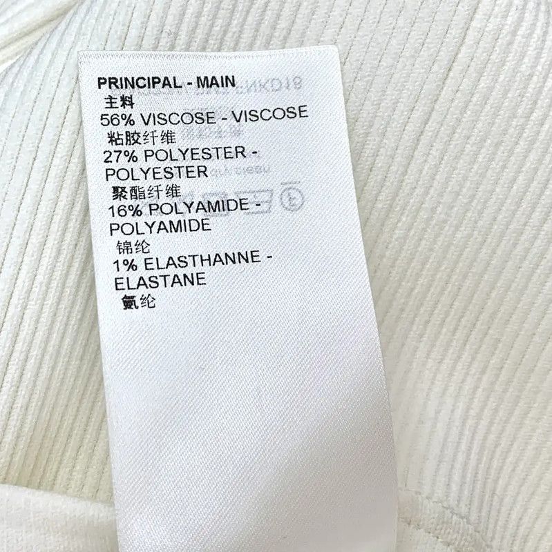 Louis Vuitton Louis Vuitton Women's White Cotton Dress Size L 0089 Size L / US 10 / IT 46 - 9 Thumbnail