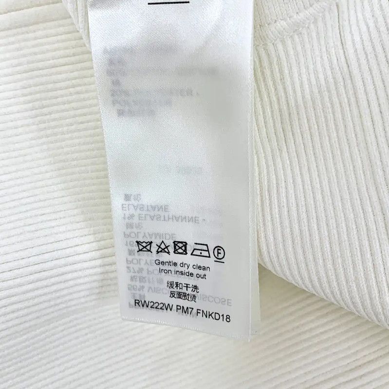 Louis Vuitton Louis Vuitton Women's White Cotton Dress Size L 0089 Size L / US 10 / IT 46 - 8 Thumbnail