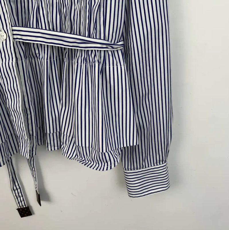 Louis Vuitton Louis Vuitton Blue Cotton Blouse for Women 0089 Size XS / US 0-2 / IT 36-38 - 4 Thumbnail