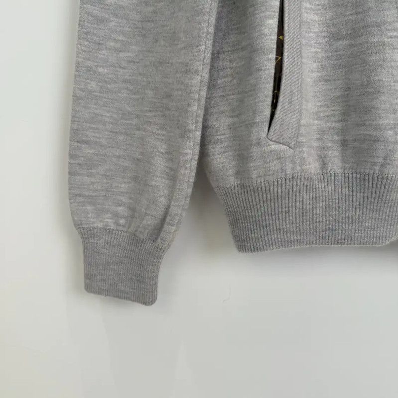 Louis Vuitton Louis Vuitton Gray Cotton Women's Hoodie 0089 Size L / US 10 / IT 46 - 4 Thumbnail