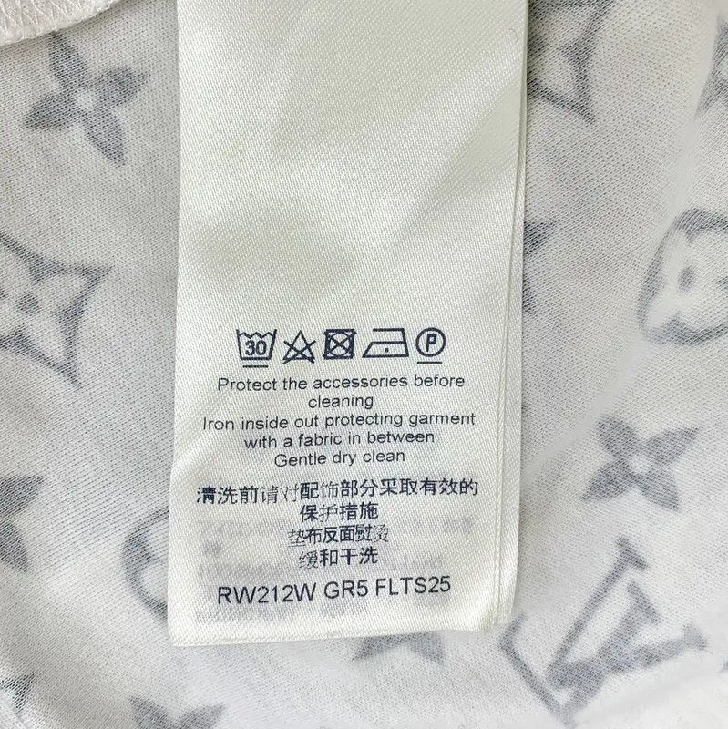 Louis Vuitton Louis Vuitton Women's White Cotton T-Shirt XS 0089 Size XS / US 0-2 / IT 36-38 - 6 Thumbnail