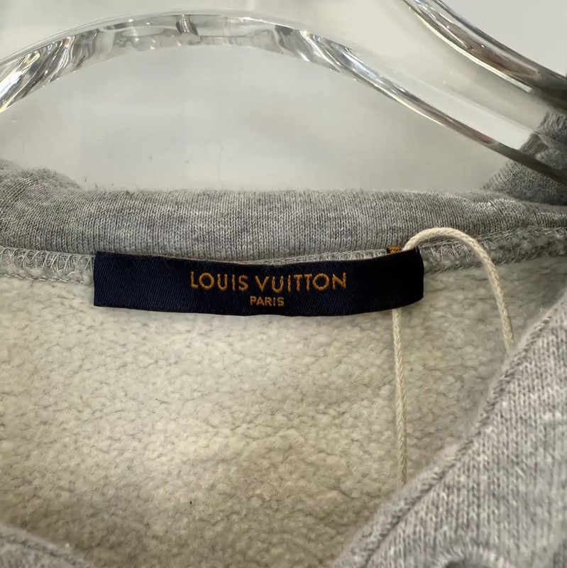 Louis Vuitton Louis Vuitton Gray Cotton Printed Long Sleeve Hoodie 0089 Size M / US 6-8 / IT 42-44 - 5 Thumbnail