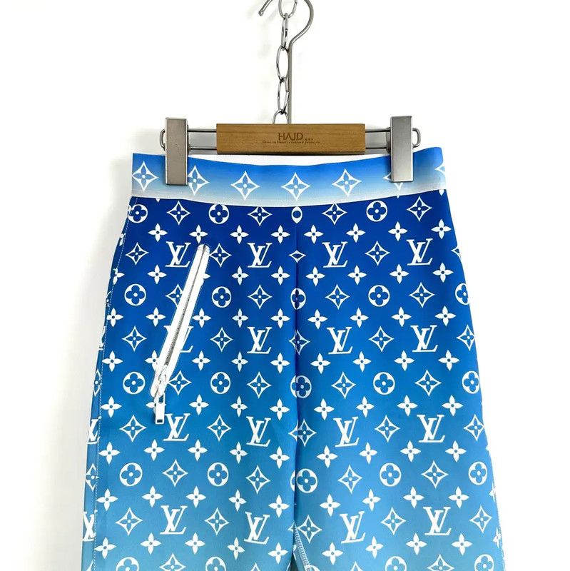 Louis Vuitton Louis Vuitton Light Blue Monogram Summer Pants 0089 Size 27" / US 4 / IT 40 - 3 Thumbnail