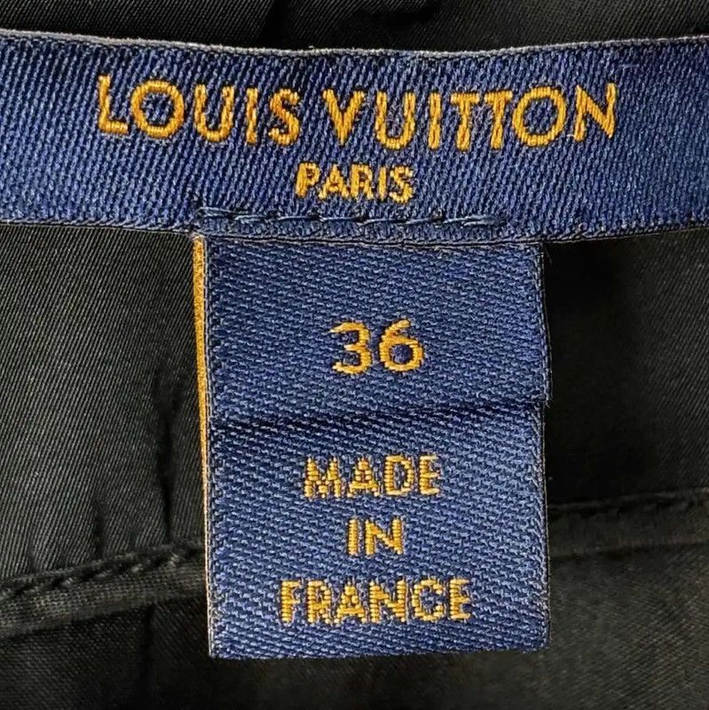 Louis Vuitton Louis Vuitton Black Cotton Blend Dress 0089 Size L / US 10 / IT 46 - 4 Thumbnail
