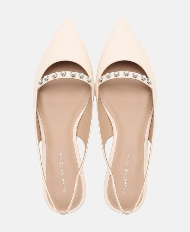 Stuart Weitzman Pearl Sling ballerina Size US 10 / IT 40 - 3 Thumbnail