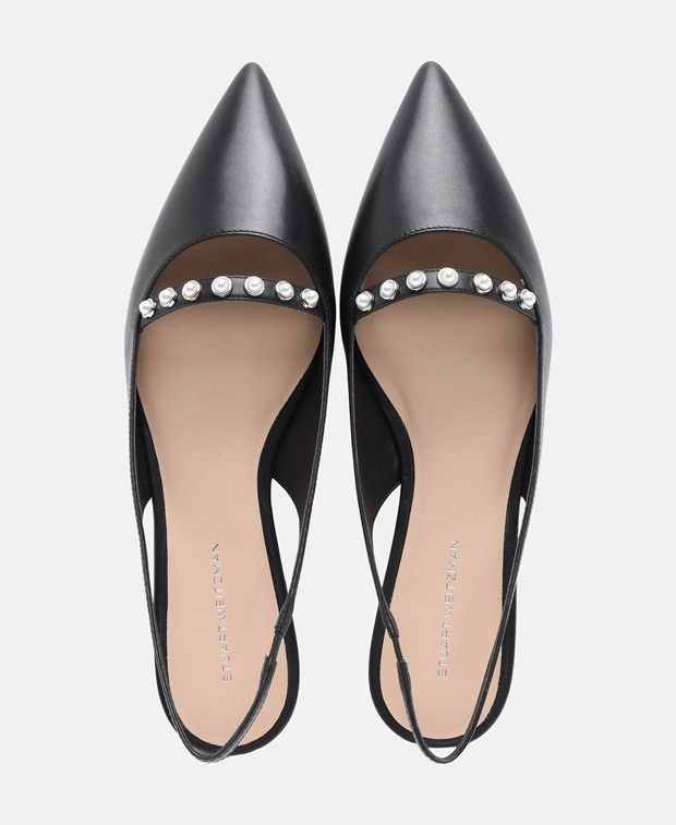 Stuart Weitzman Pearl Sling ballerina Size US 7 / IT 37 - 3 Thumbnail