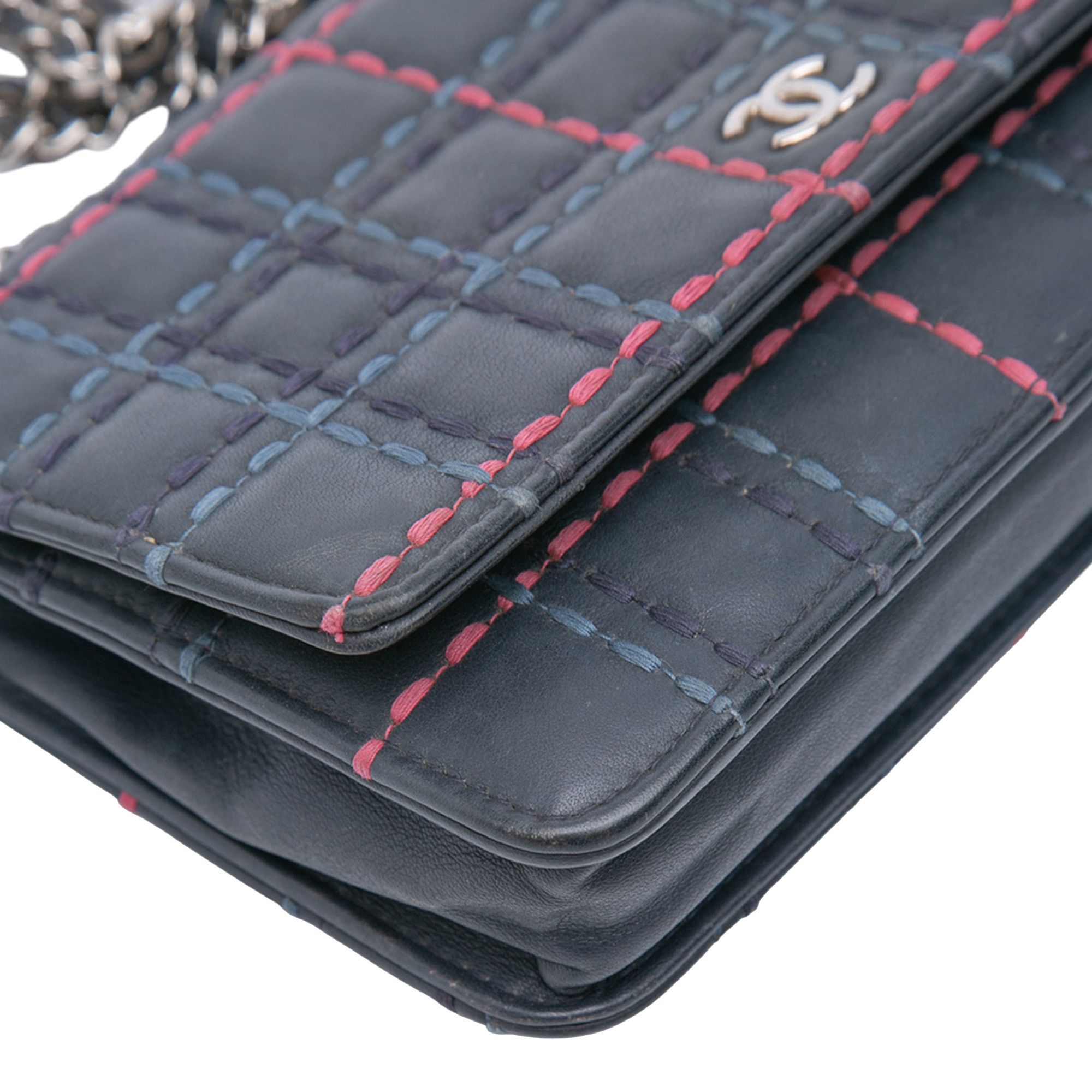 Chanel Chanel CC Square Stitched Calfskin Wallet on Chain Size ONE SIZE - 7 Thumbnail