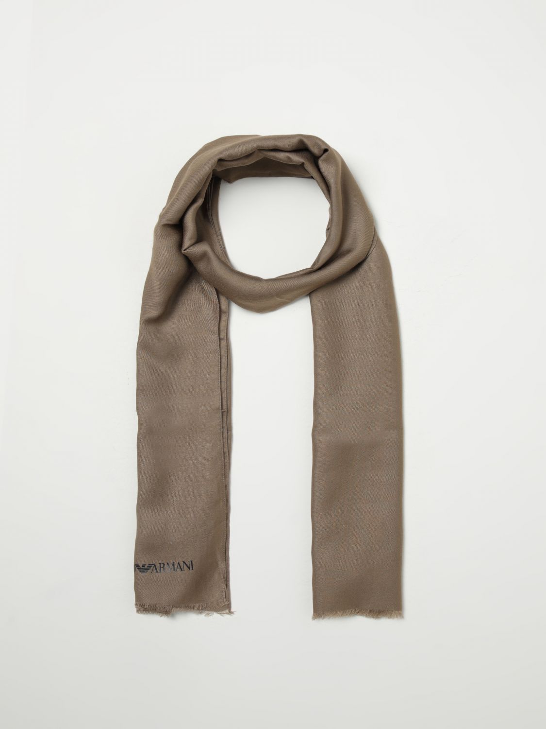Giorgio Armani Giorgio Armani Scarf Men Walnut Size ONE SIZE - 2 Thumbnail