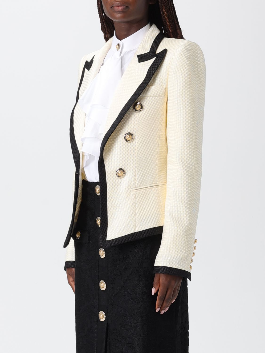 Balmain Balmain Jacket Woman Ecru Size S / US 4 / IT 40 - 4 Thumbnail