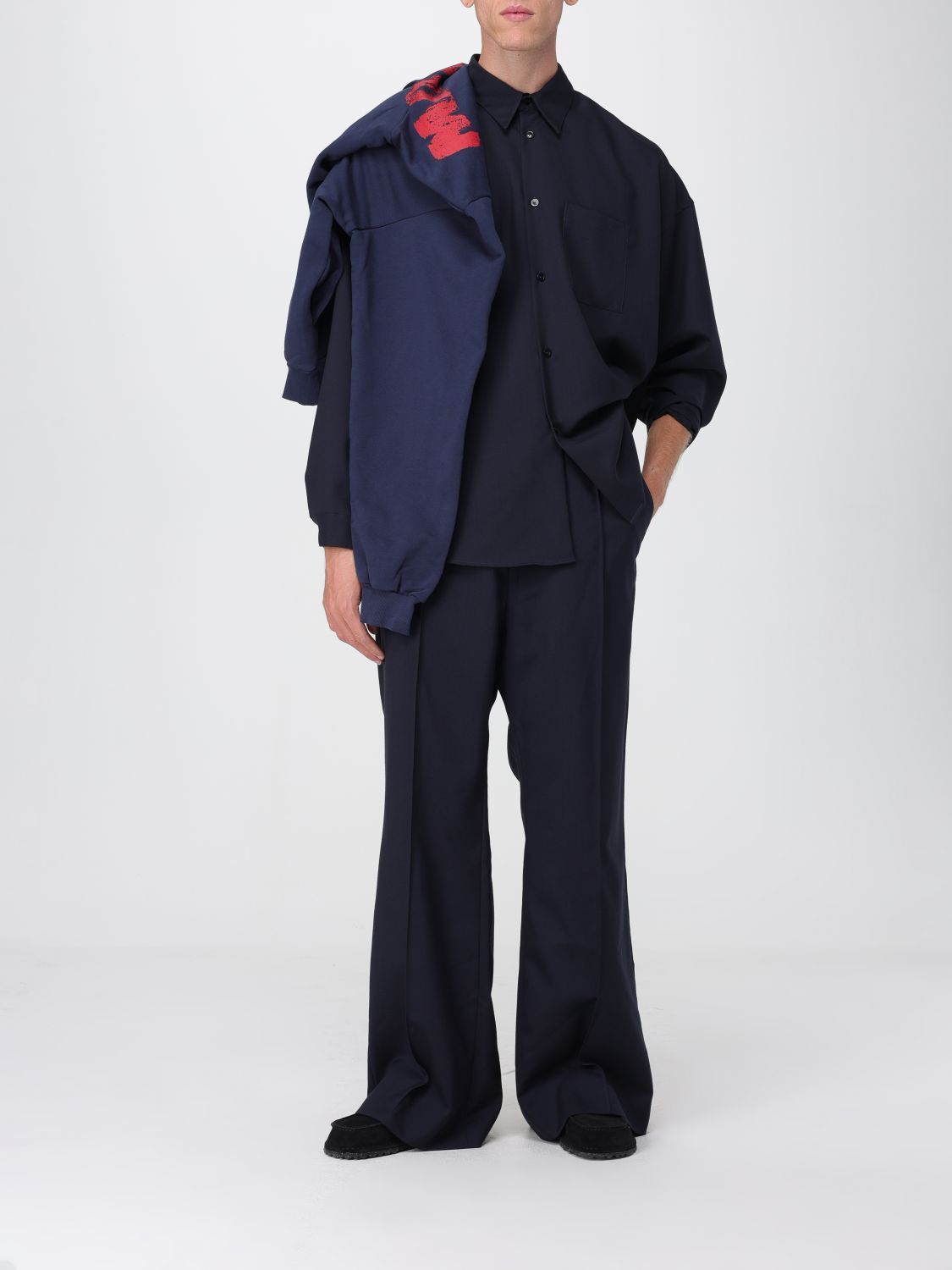 Marni Marni Sweatshirt Men Blue Size US L / EU 52-54 / 3 - 2 Thumbnail
