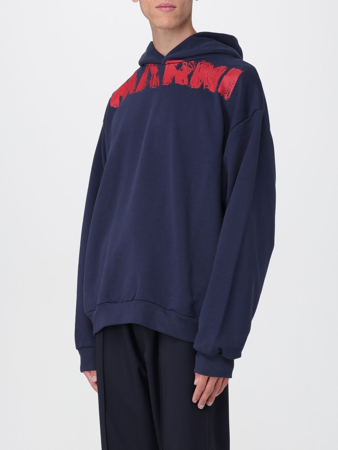 Marni Marni Sweatshirt Men Blue Size US XL / EU 56 / 4 - 4 Thumbnail