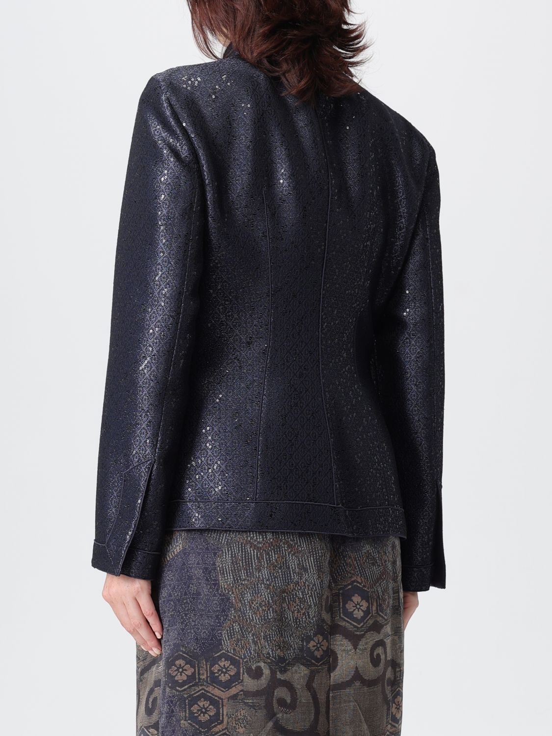 Giorgio Armani Giorgio Armani Jacket Woman Navy Size S / US 4 / IT 40 - 3 Thumbnail