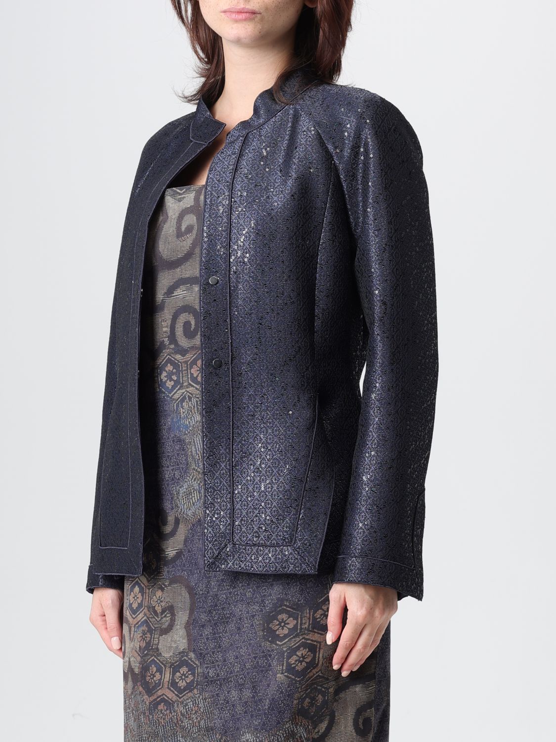 Giorgio Armani Giorgio Armani Jacket Woman Navy Size M / US 6-8 / IT 42-44 - 4 Thumbnail