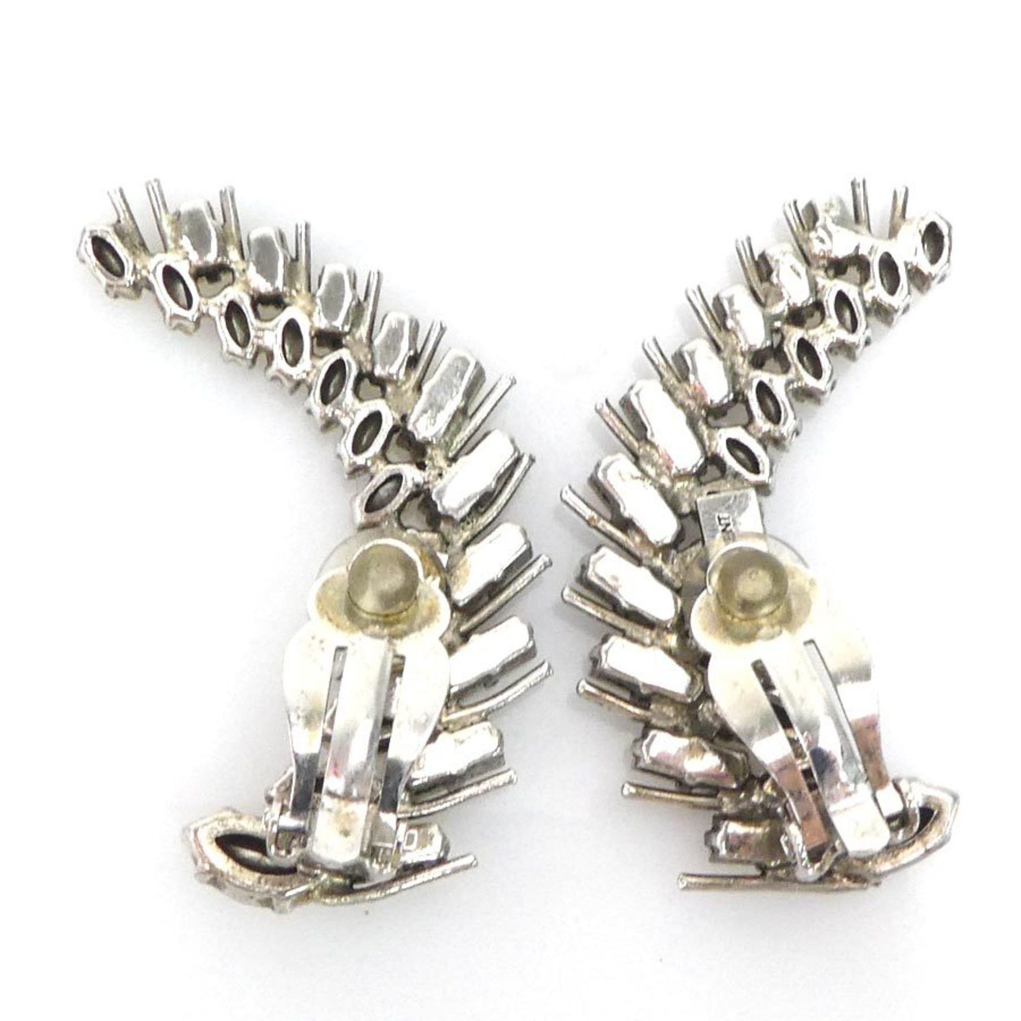 Yves Saint Laurent Yves Saint Laurent Saint Laurent earrings, metal and stone, silver, women's, 56349a Size ONE SIZE - 2 Thumbnail