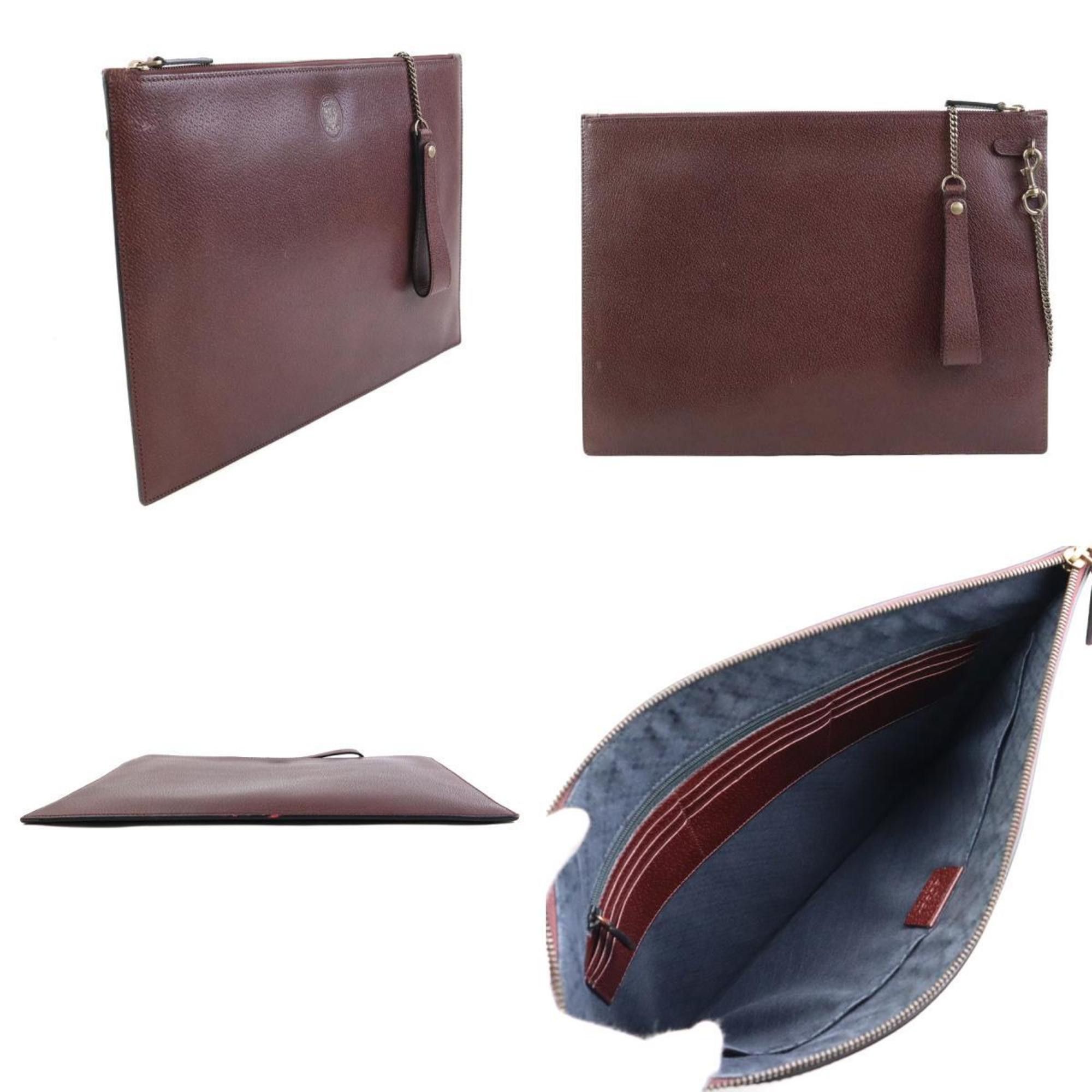 Gucci Gucci Clutch Bag, Leather, Bordeaux, Men's/Women's, 325783, H31514A Size ONE SIZE - 2 Thumbnail